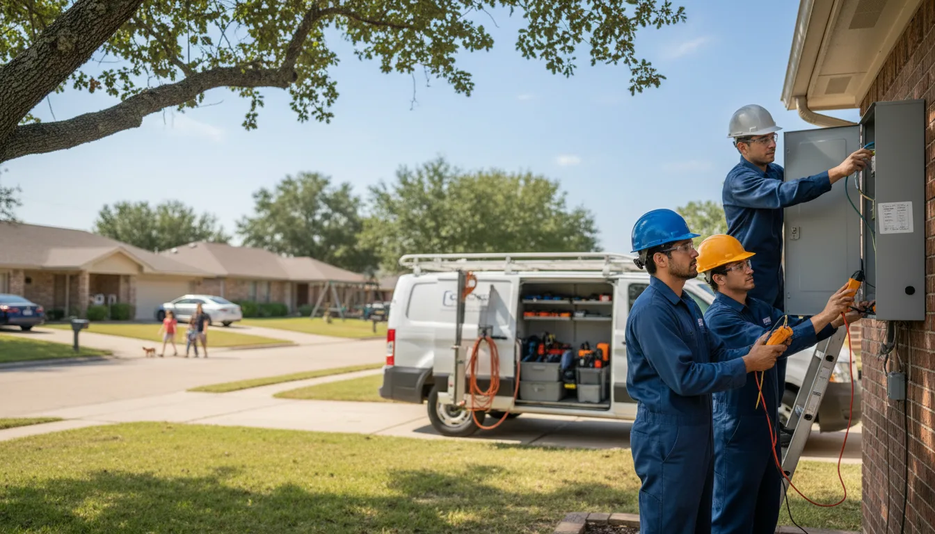 Certified electrician providing emergency electrical services in Portal, GA